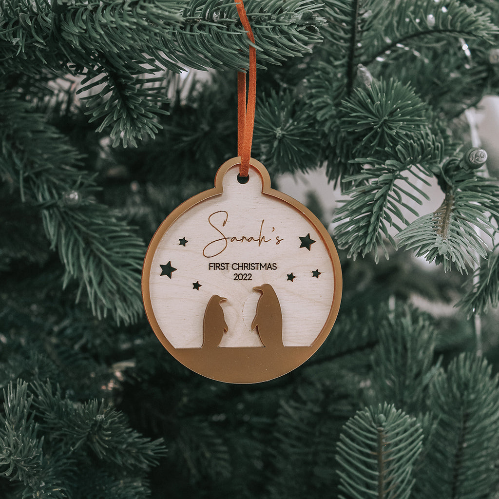 Penguin Personalised Bauble