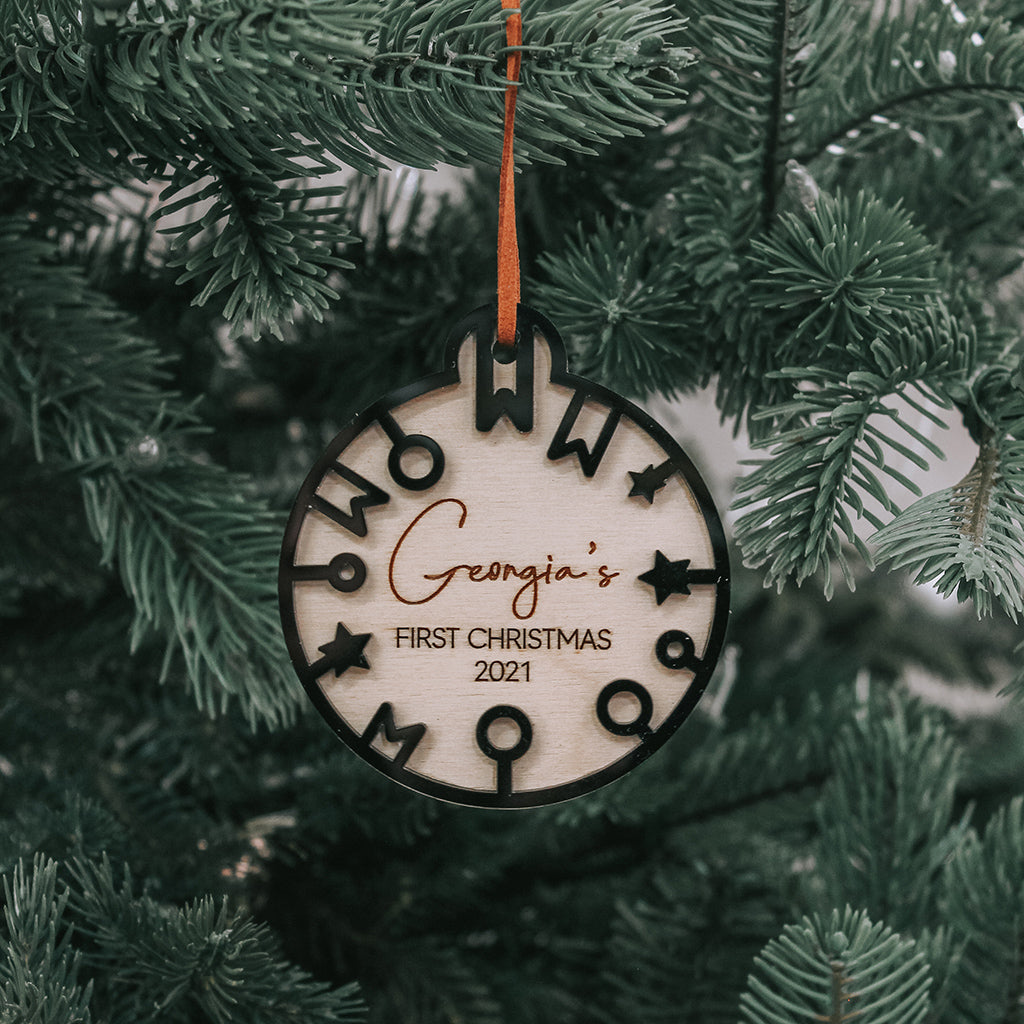 Confetti Personalised Bauble