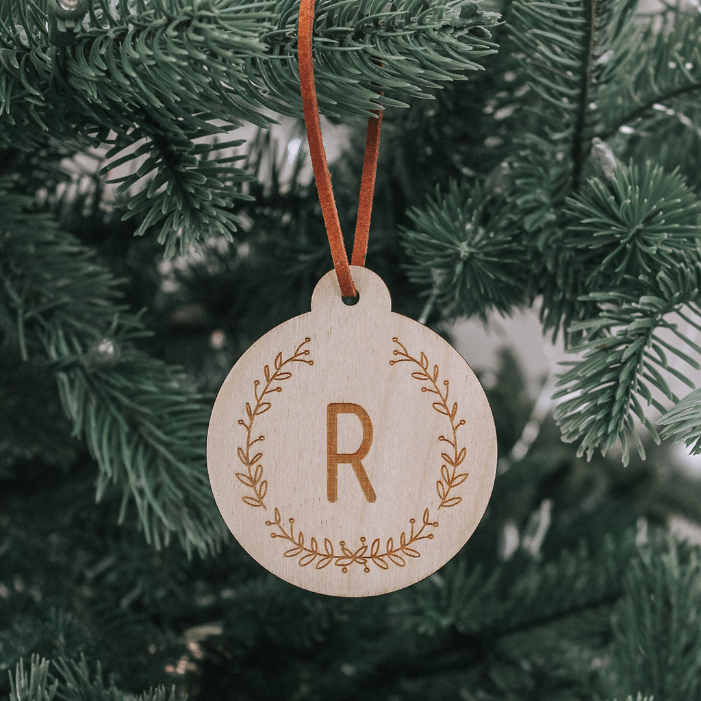 Letter Bauble Engraved