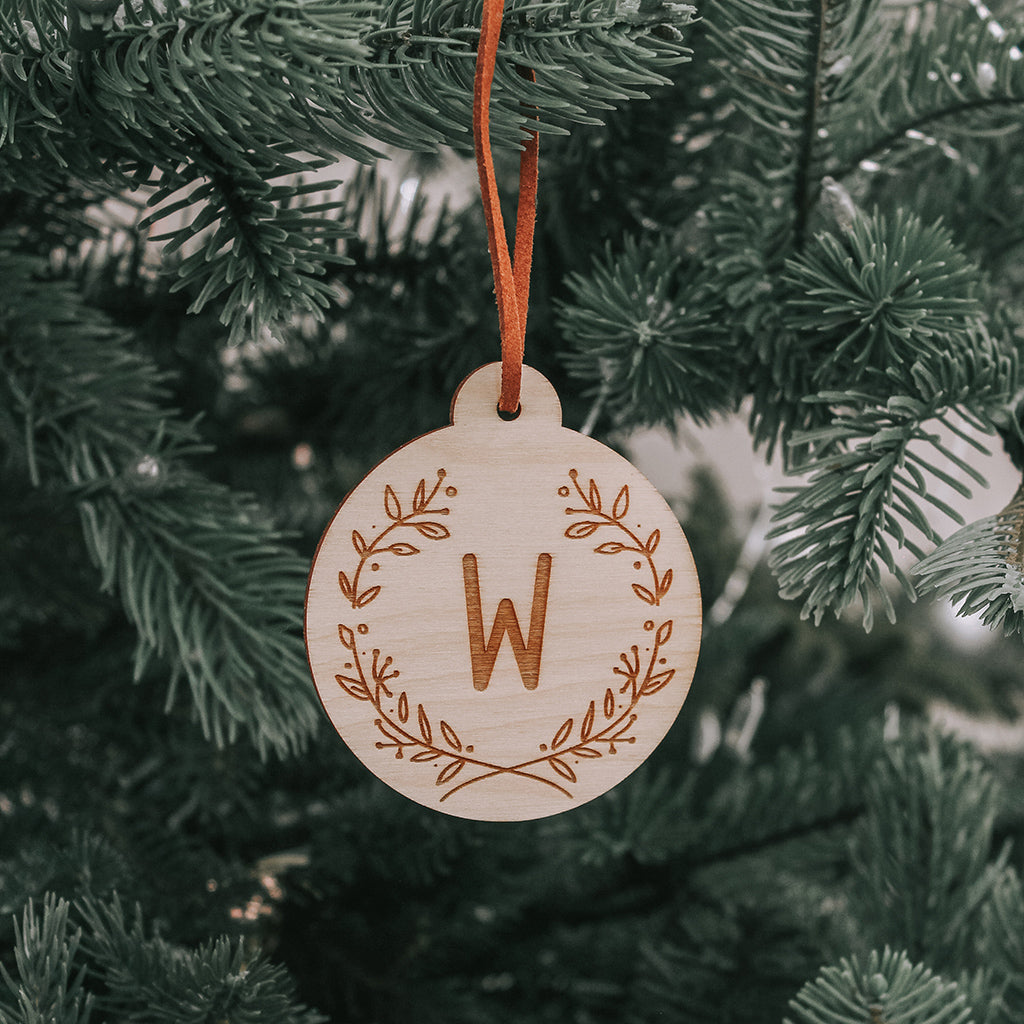 Letter Bauble Engraved