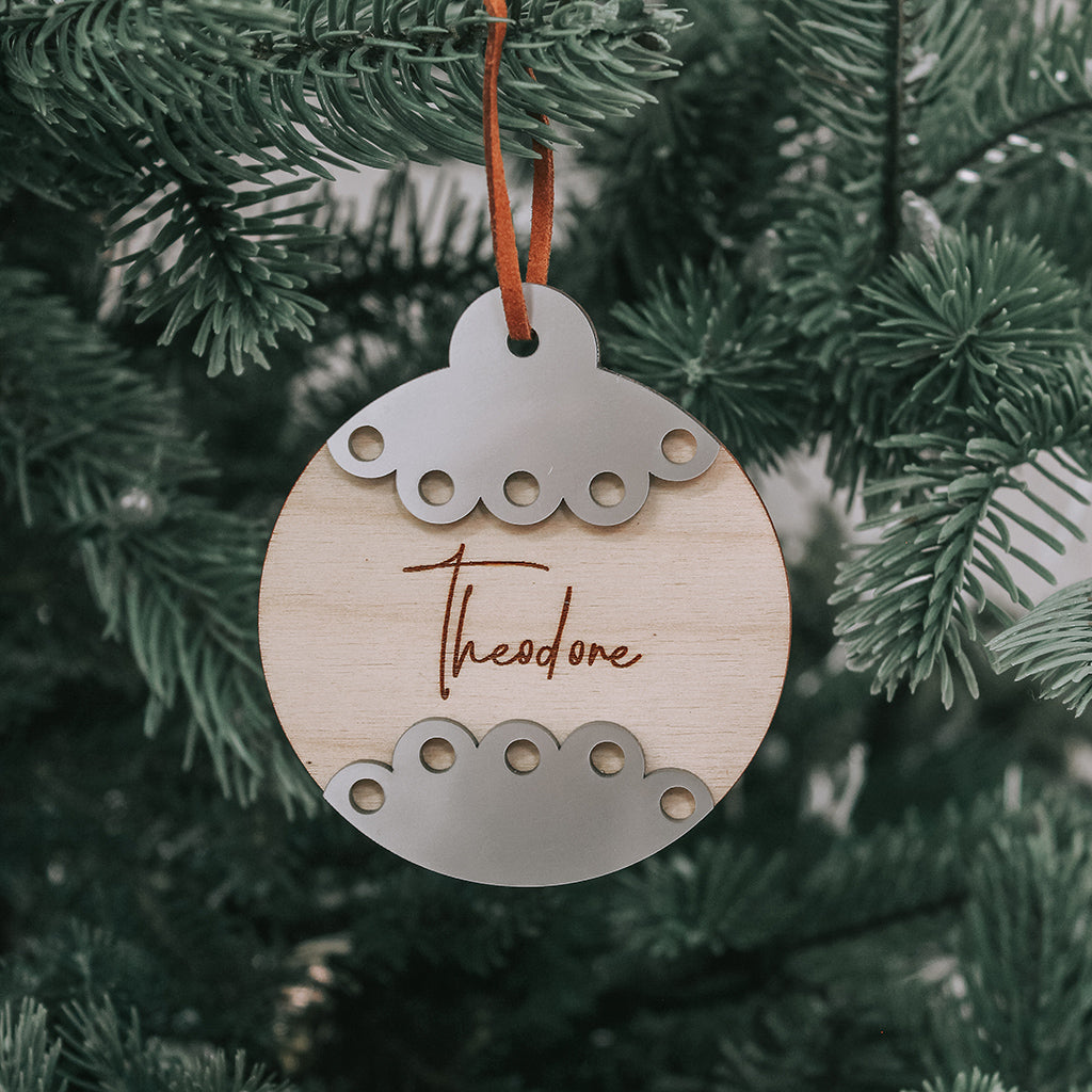 Coloured Name Bauble