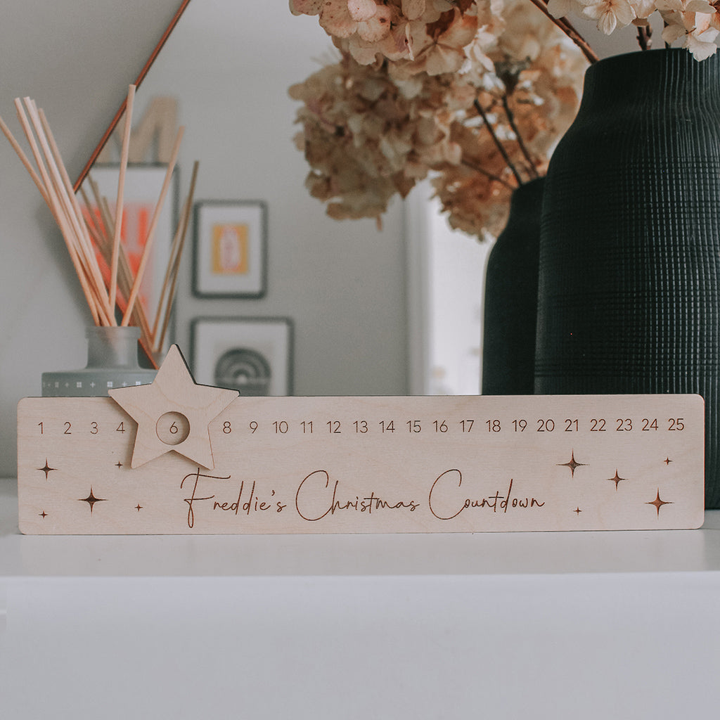 Christmas Countdown Boards Personalised