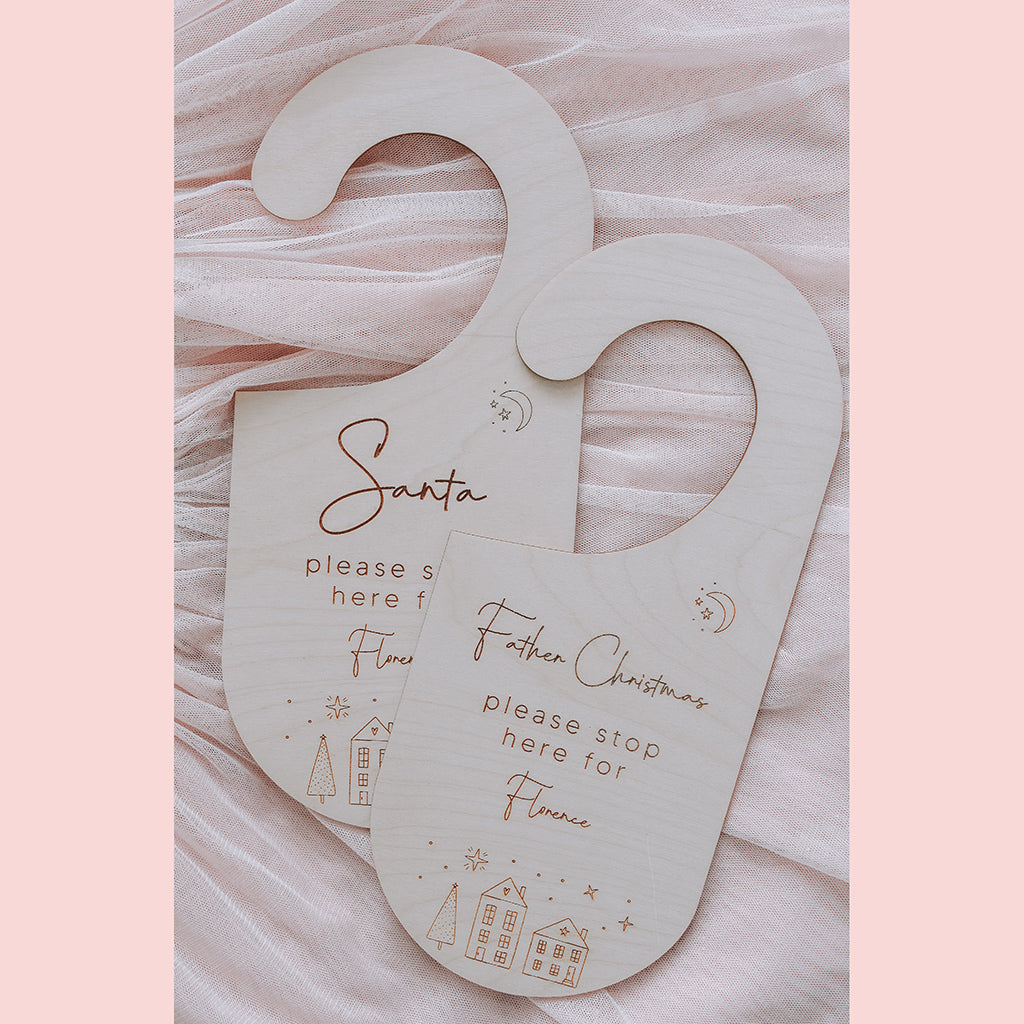 Santa Stop Here Door Hanger