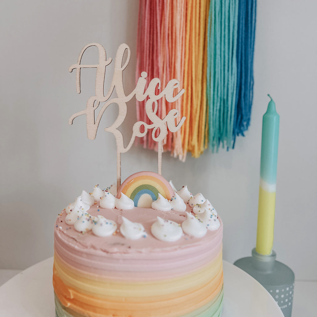 Multi-word Cake Topper