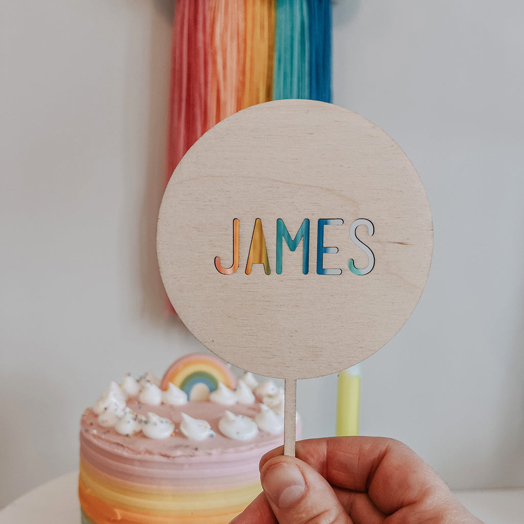 Disk Cake Topper