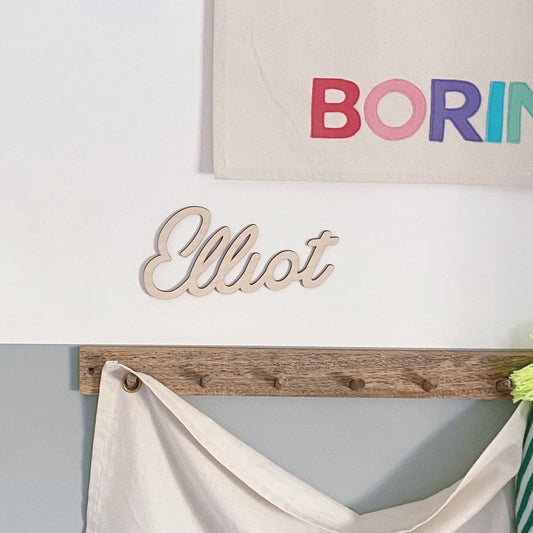 Chunky Wall Name | Personalised Wooden Name Sign | Nursery Decor