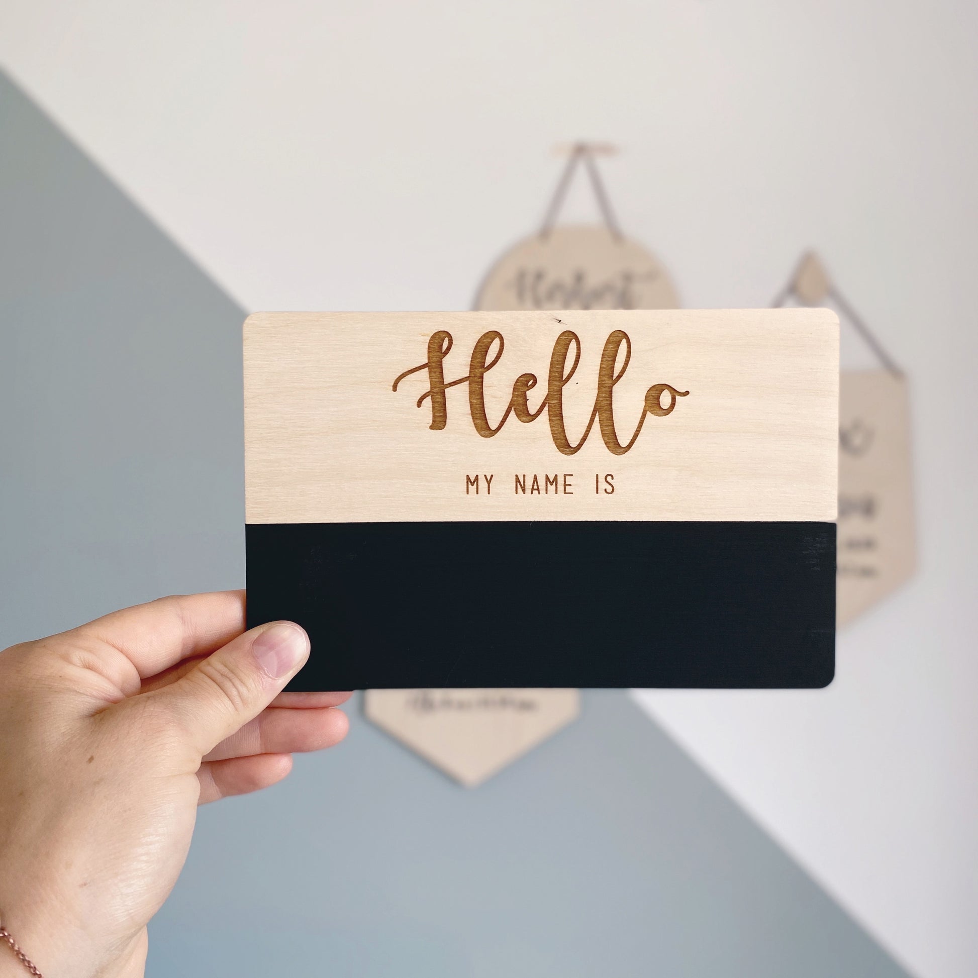 Name Announcement Plaque | Personalised Name Plaque