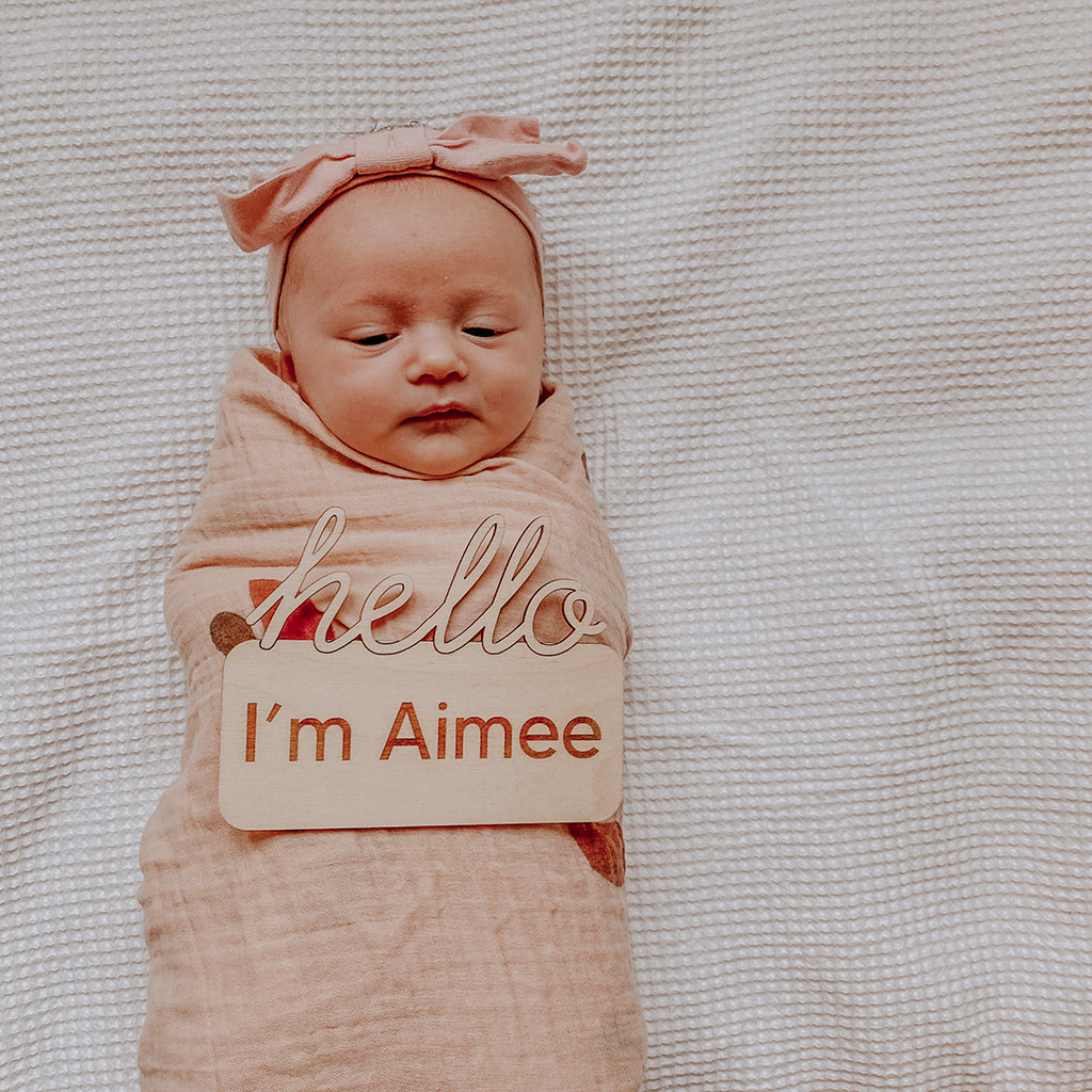 Hello I'm Announcement Plaque