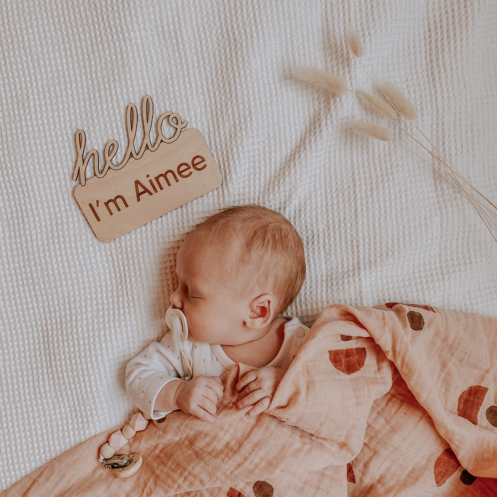 Hello I'm Announcement Plaque