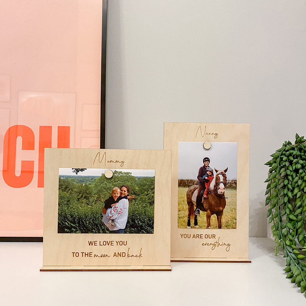 Freestanding Personalised 6x4in Photo Frame
