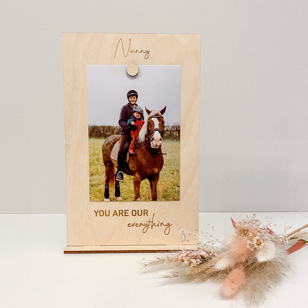 Freestanding Personalised 6x4in Photo Frame