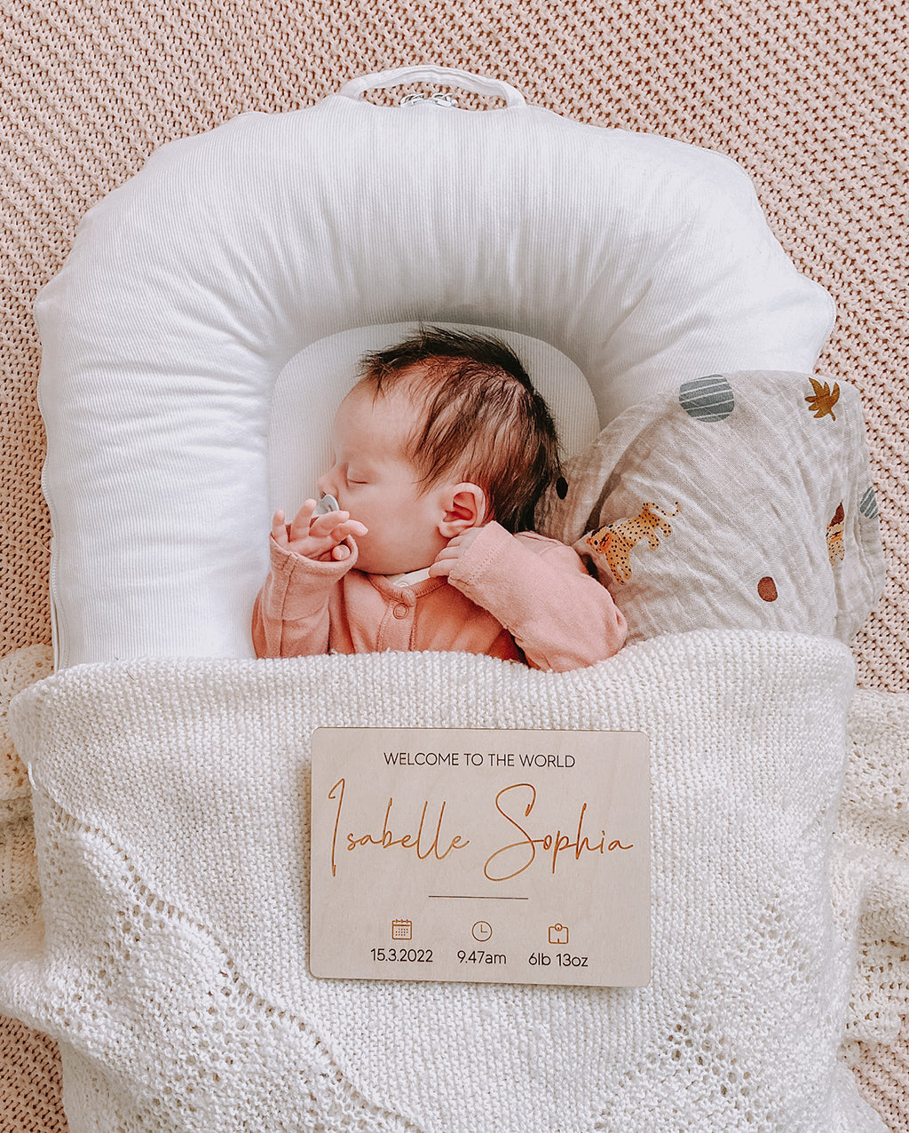 Welcome to the World Birth Plaque