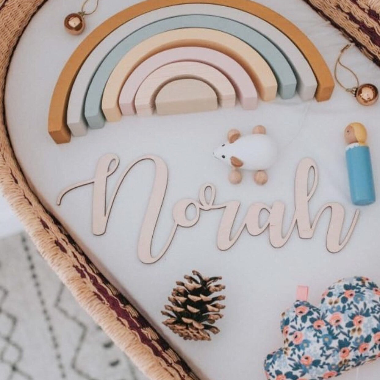 Classic Wall Name | Personalised Wooden Nursery Decoration