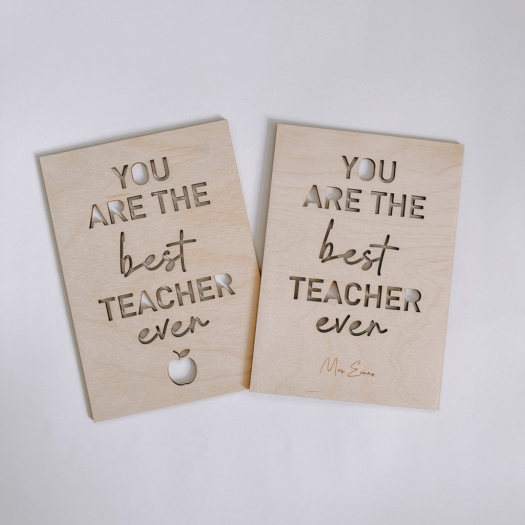 Best Teacher Postcard Personalised