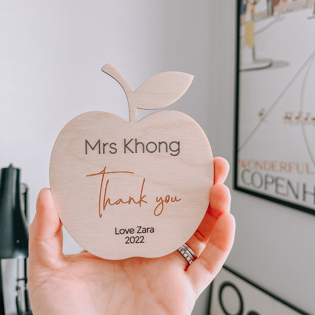 Thank You Apple Personalised Gift
