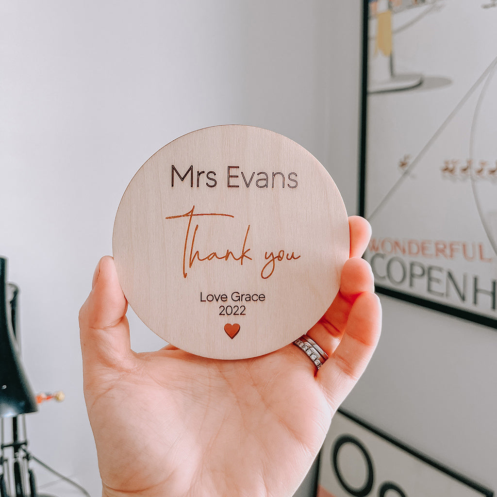 Thank You Disk Personalised Gift