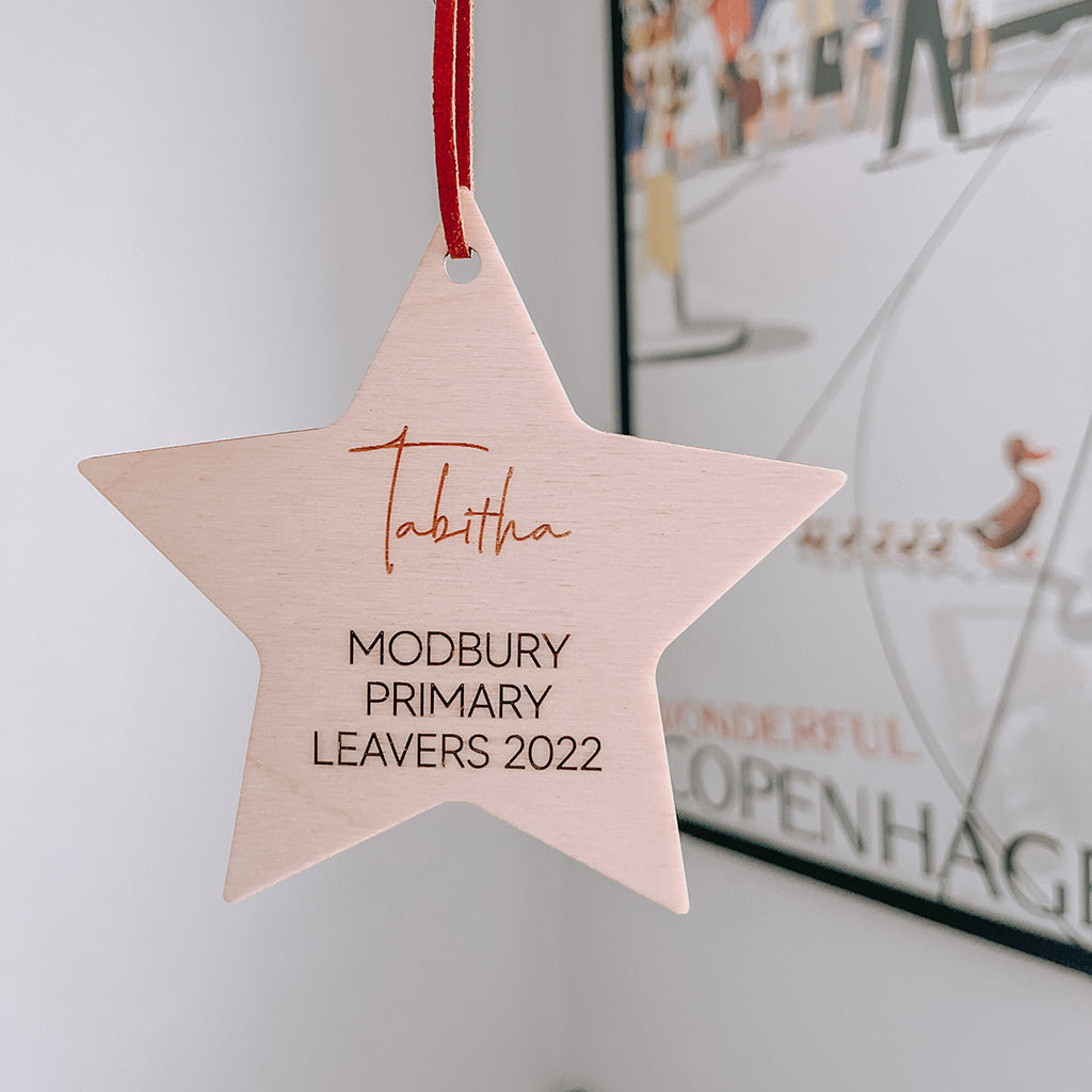 Leavers Star Personalised Gift