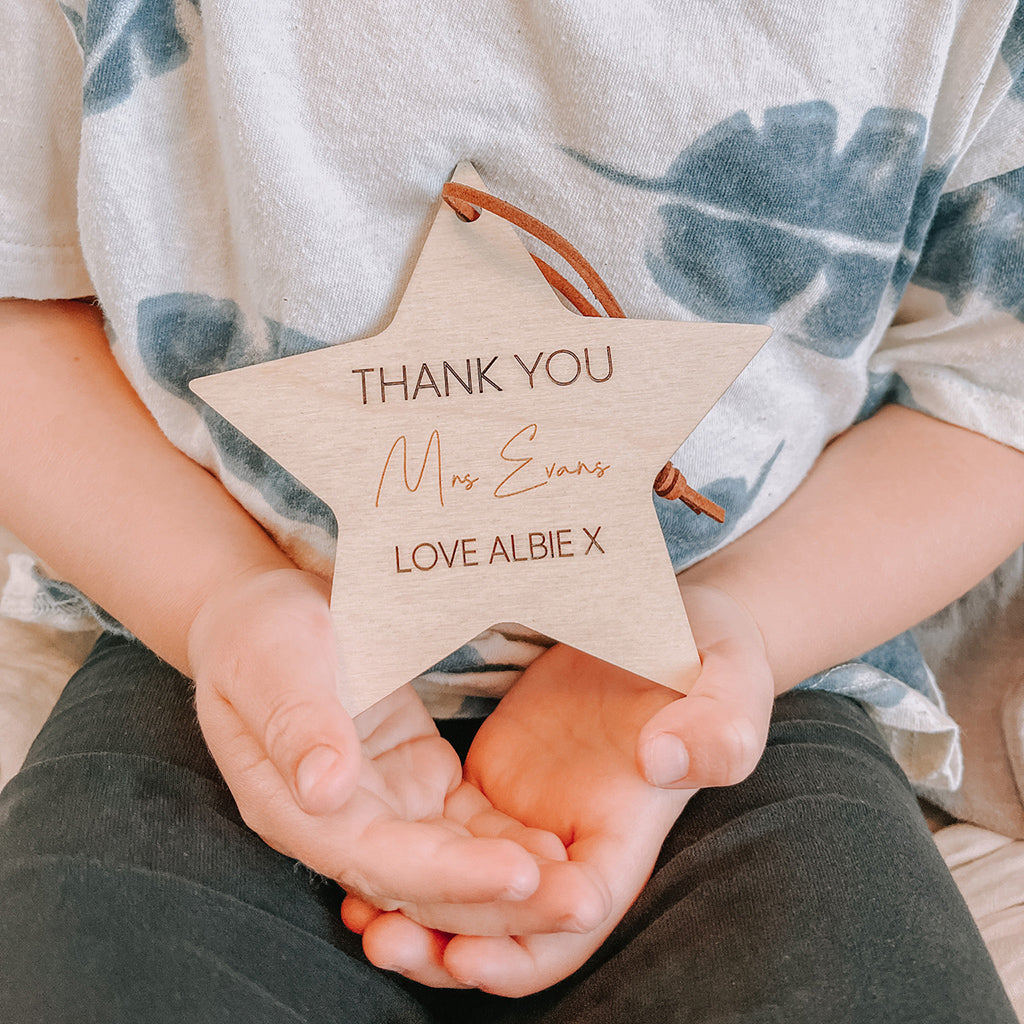 Thank You Star Personalised Gift