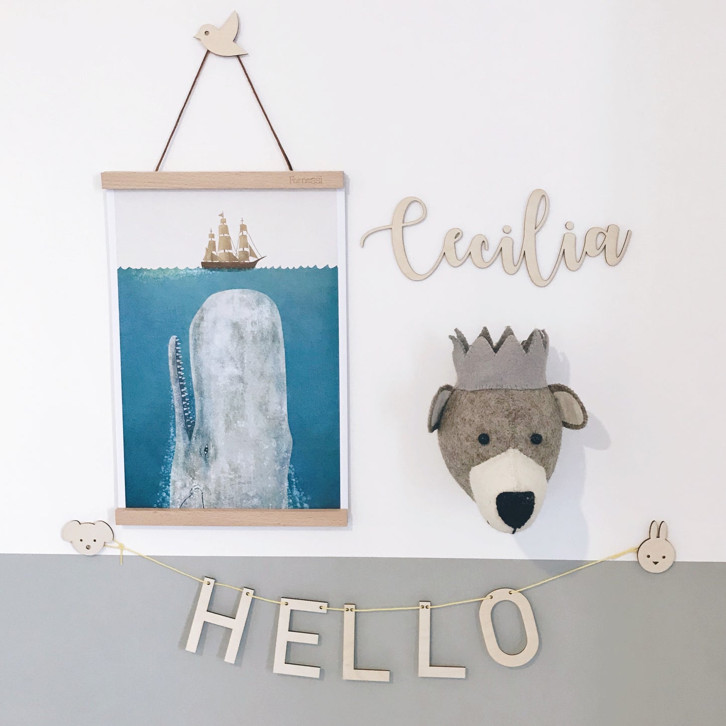 Classic Wall Name | Personalised Wooden Nursery Decoration