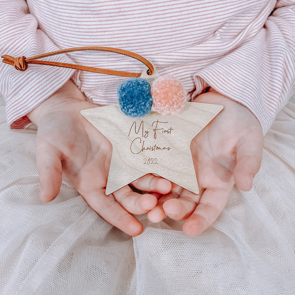 Pom Pom First Christmas Bauble
