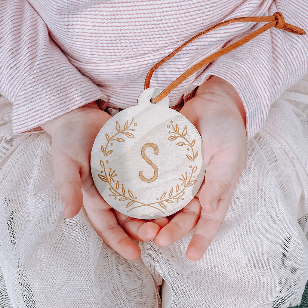 Letter Bauble Engraved
