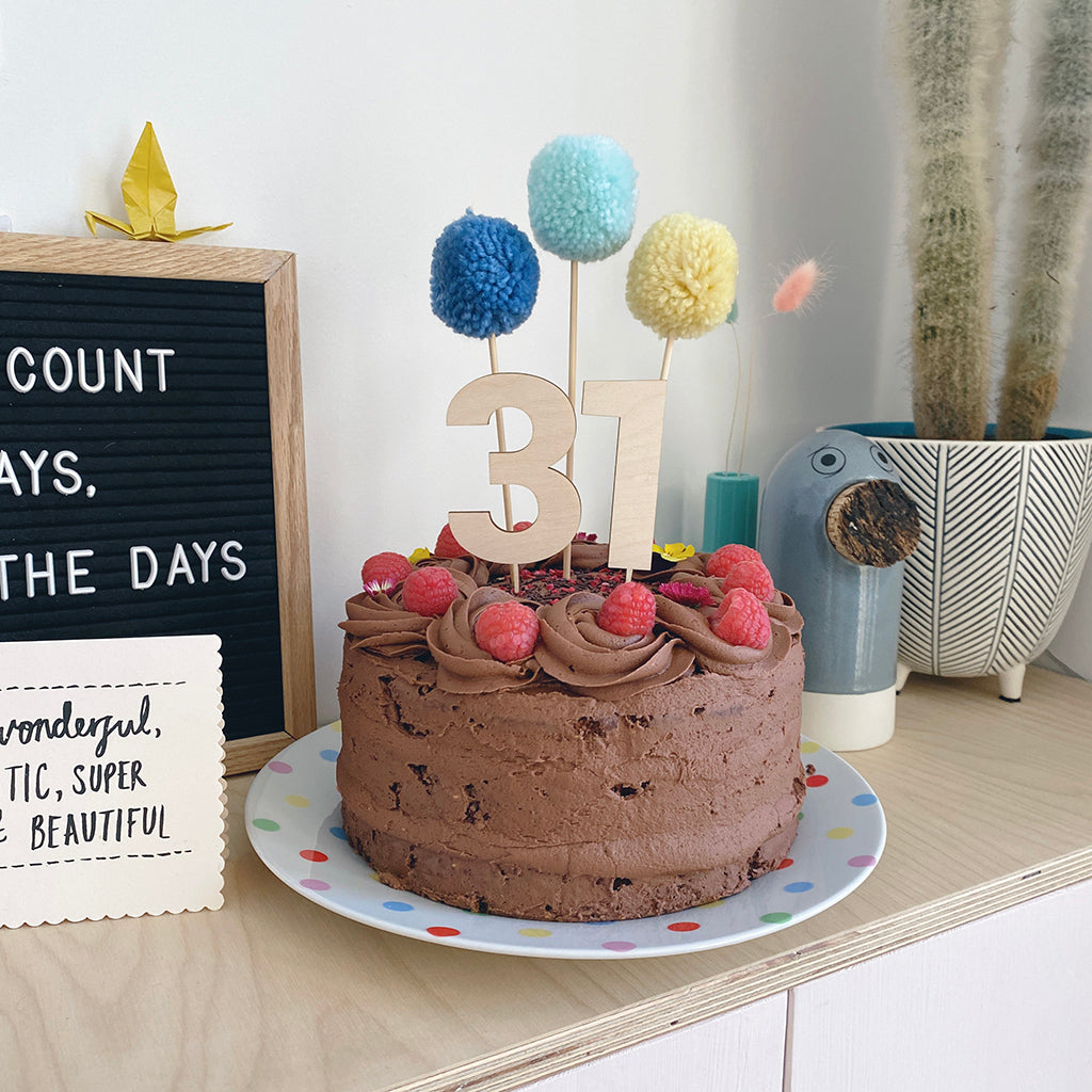 Small Number Cake Topper Set Numbers 0-9