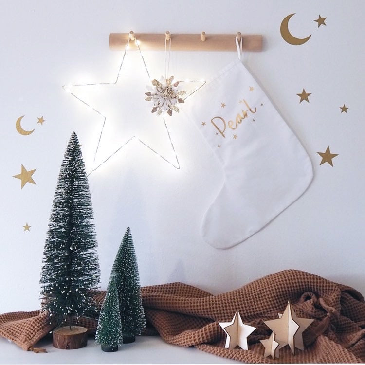 Mini 3D Stars | Scandi-Style Wooden Christmas Decorations