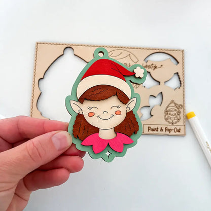 Paint Your Own Decoration - Elf Girl