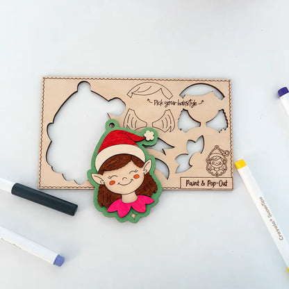 Paint Your Own Decoration - Elf Girl