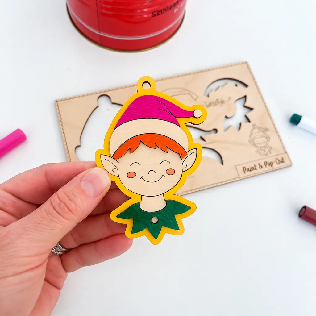 Paint Your Own Decoration - Elf Boy