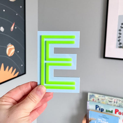 Pinstriped Letters
