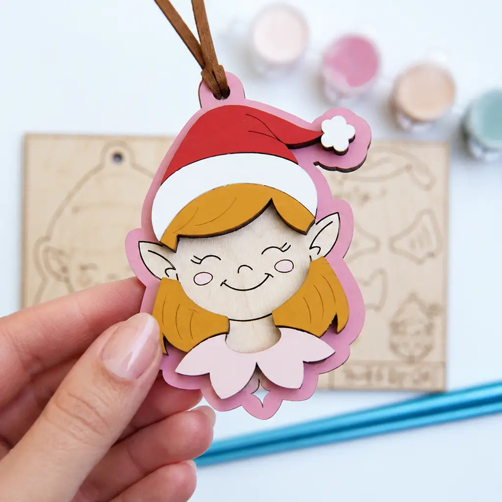 Paint Your Own Decoration - Elf Girl