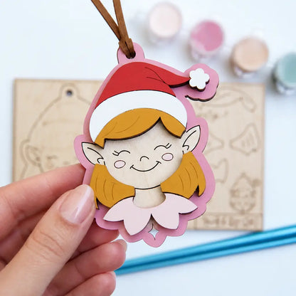 Paint Your Own Decoration - Elf Girl