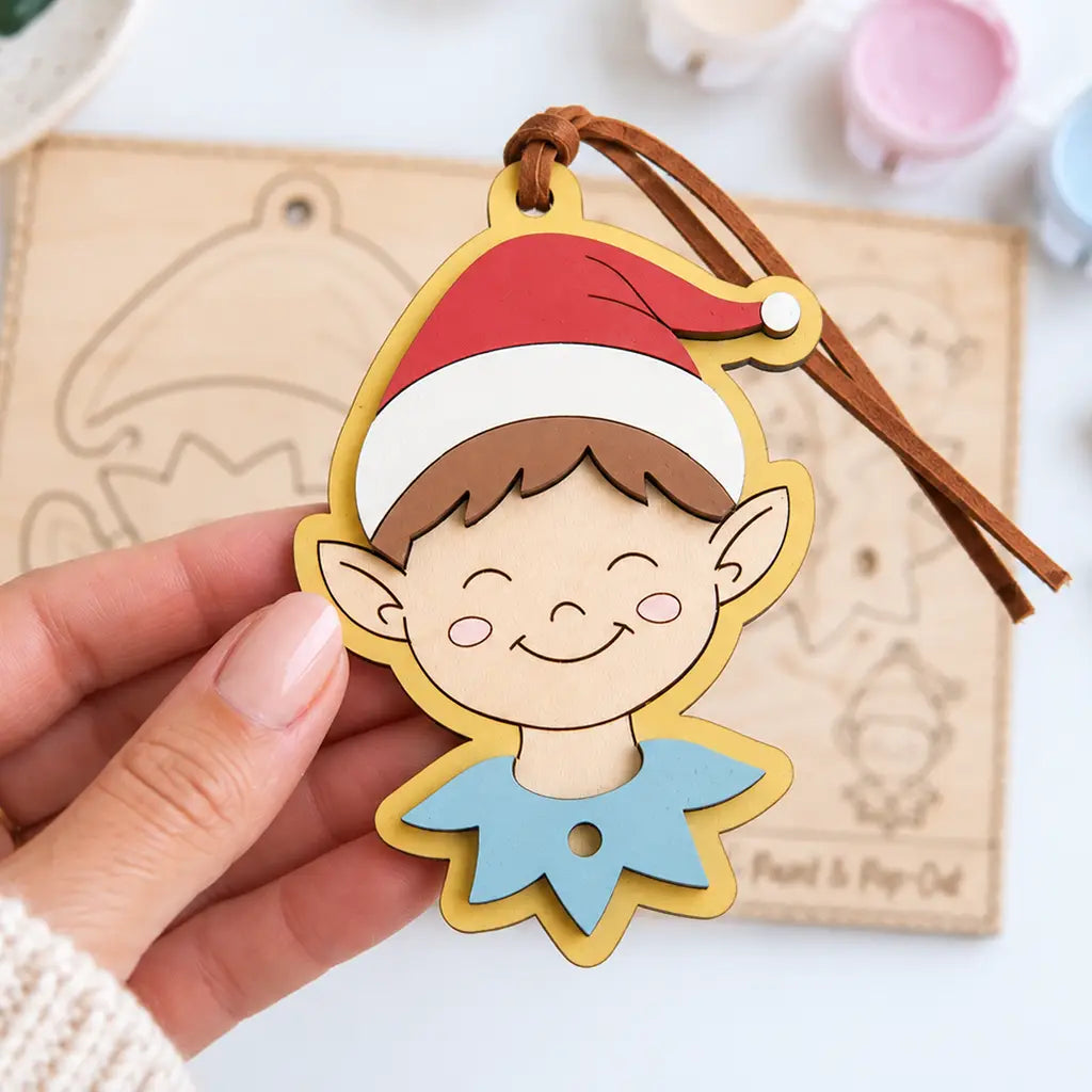 Paint Your Own Decoration - Elf Boy
