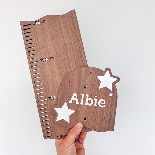 Personalised Height Chart - Stars