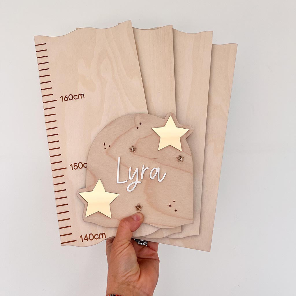Personalised Height Chart - Stars