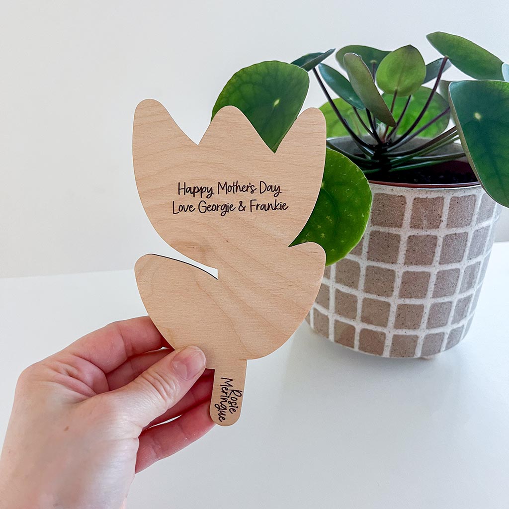 Personalised Flower Mother's Day Gift