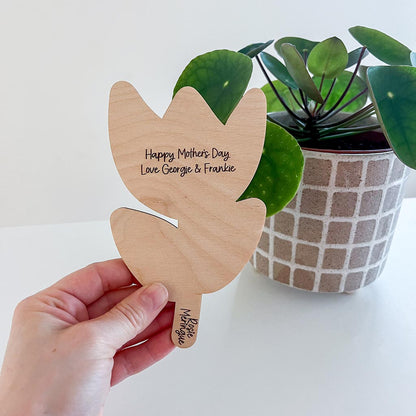 Personalised Flower Mother's Day Gift