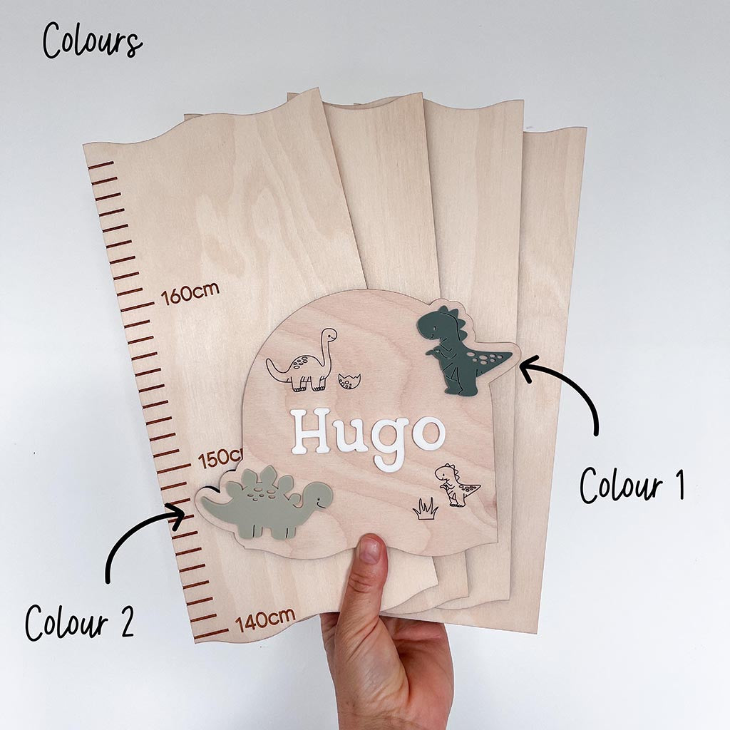 Personalised Height Chart - Dinosaur