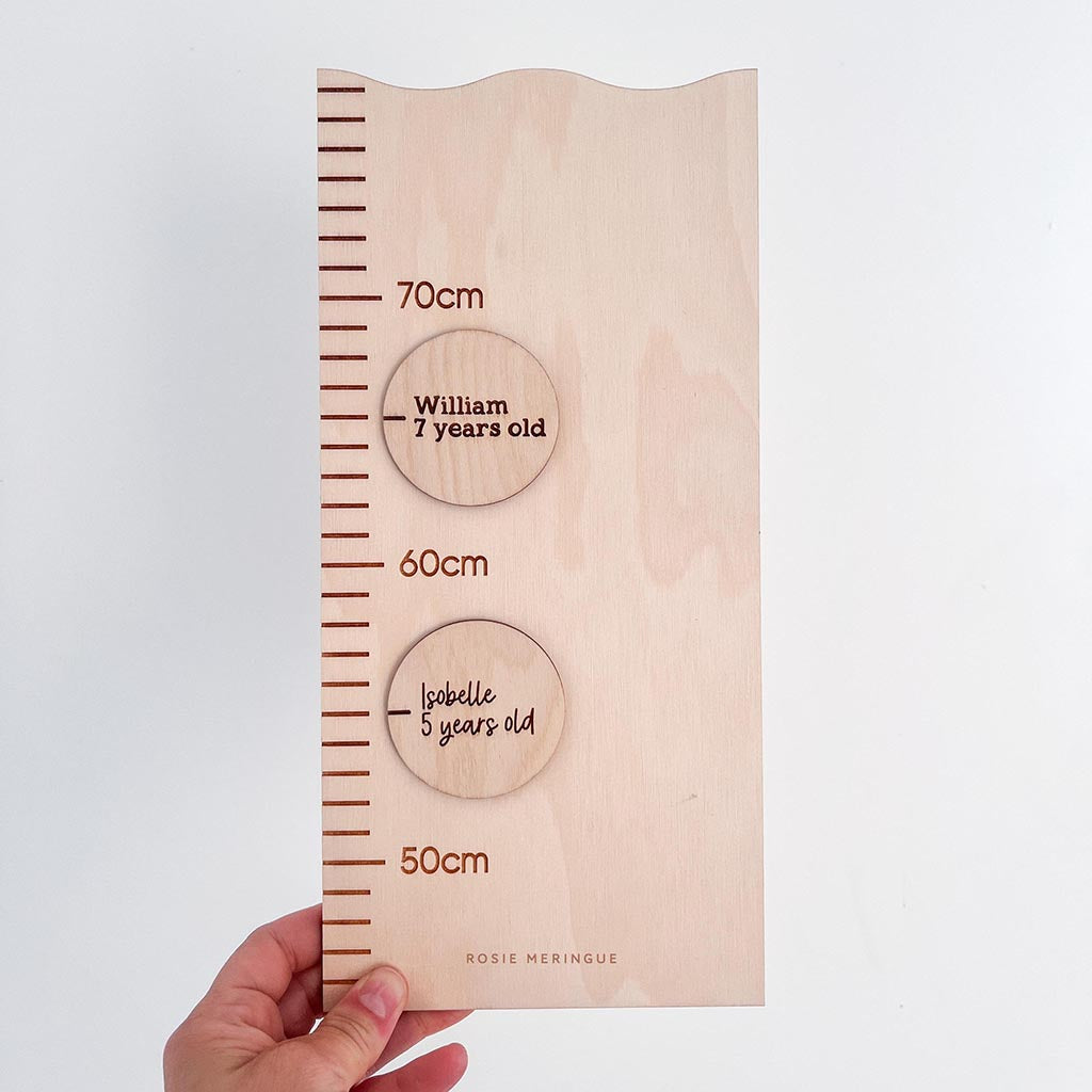 Growth Chart Markers - Round With Name