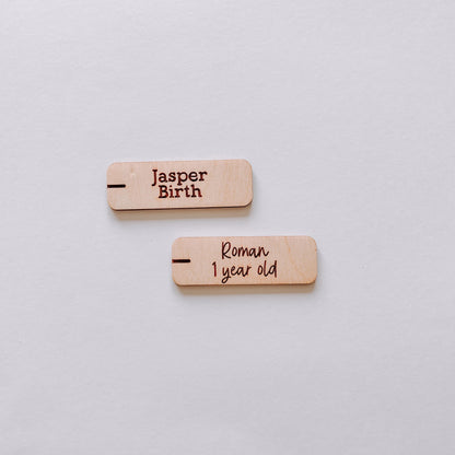 Growth Chart Markers -  Rectangle With Name