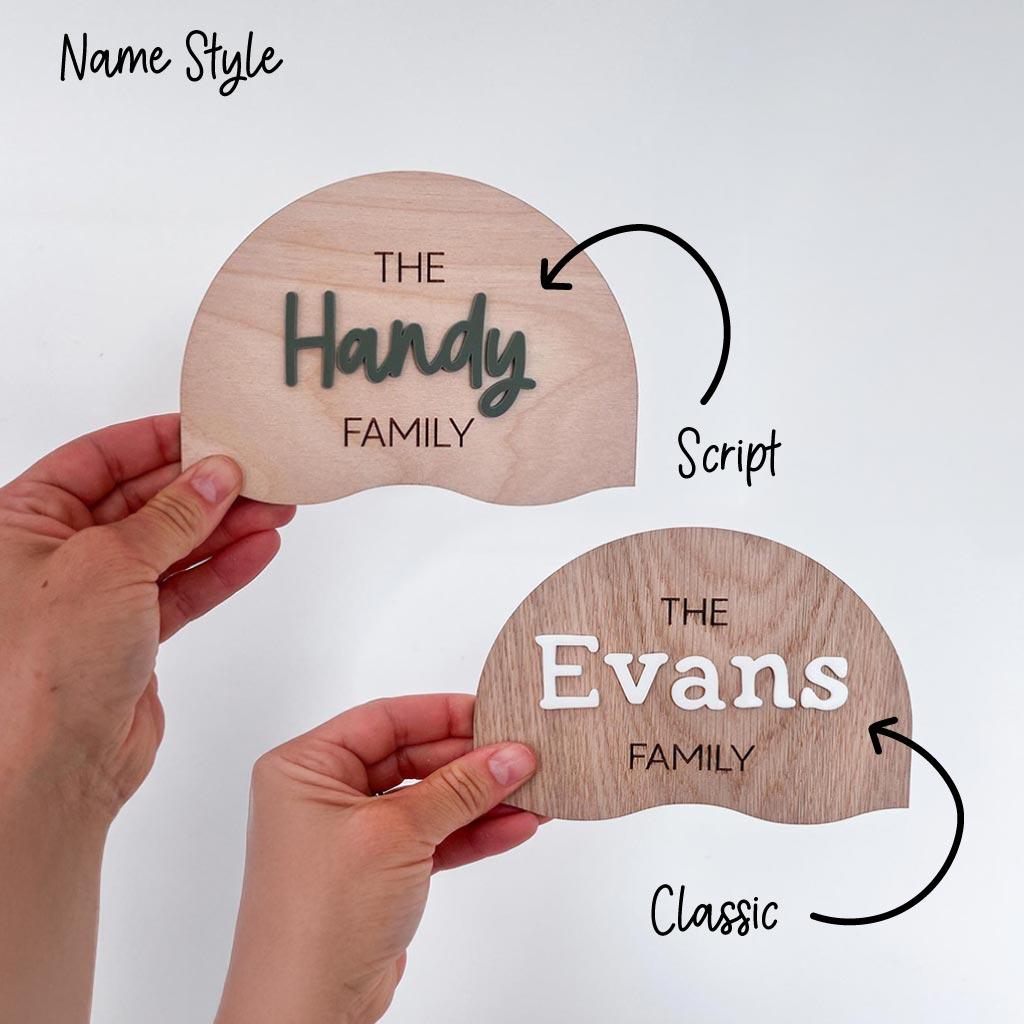 Personalised Height Chart - Family Name