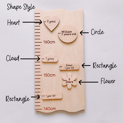 Growth Chart Markers -  Heart