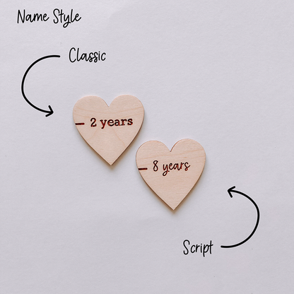 Growth Chart Markers -  Heart