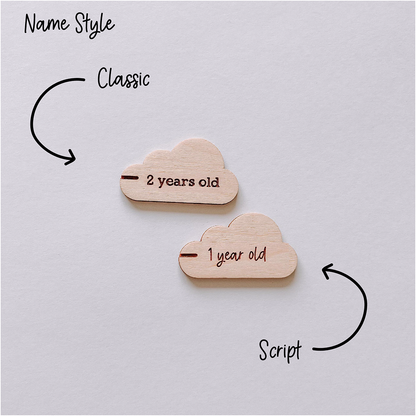 Growth Chart Markers - Cloud