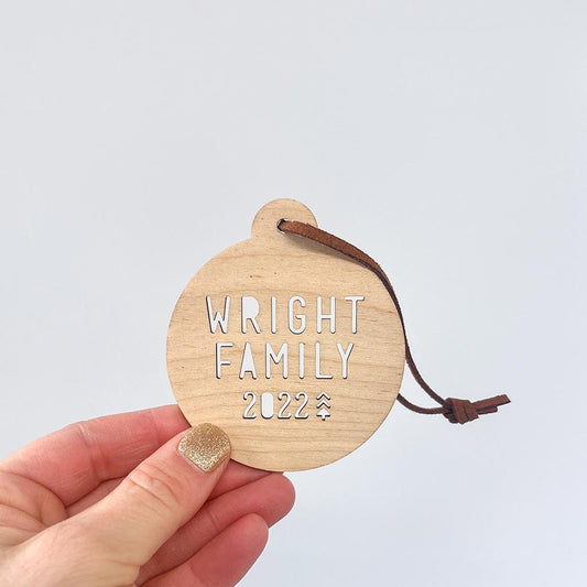 Wright Family 2022 Bauble