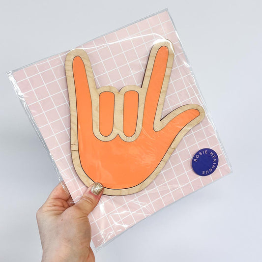 Rock on Hand Large Wall Decor