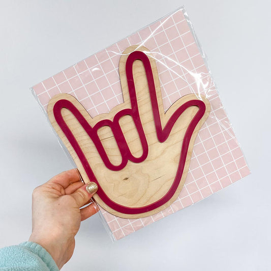 Rock on Hand Large Wall Decor