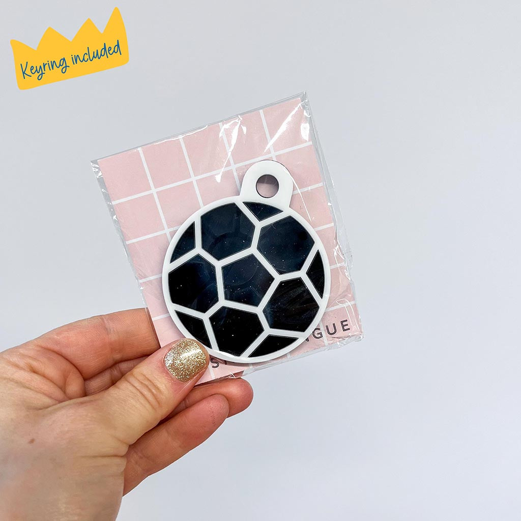 Football Triple Layered Keyring