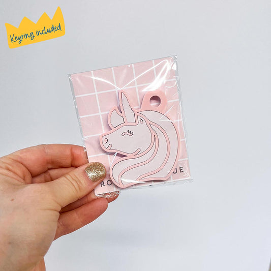 Unicorn Triple Layered Keyring